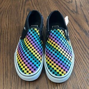 Vans Multicolor Checkered Slip-On Shoes